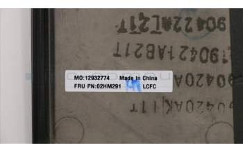 Lenovo 02HM291 C-Abdeckung mit Tastatur, Italienisch, Schwarz, Hintergrundbeleuchtung, Fingerabdruck