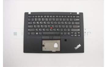 Lenovo 02HM426 C-Abdeckung mit Tastatur, Englisch (US, Euro), Schwarz, Ohne_Hintergrundbeleuchtung, Fingerabdruck