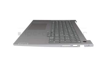 056.19009.M063 Original Lenovo Tastatur inkl. Topcase FR (französisch) grau/grau mit Backlight