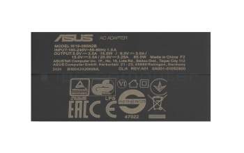 0A001-00892400 Original Asus USB-C Netzteil 65,0 Watt EU Wallplug