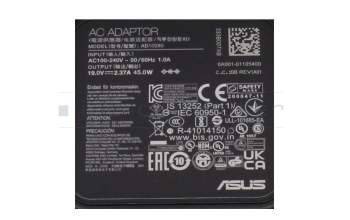 0A001-01100700 Original Asus Netzteil 45,0 Watt kleine Bauform B-Ware