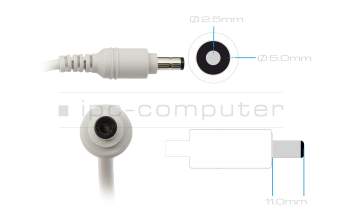 0A001-01420000 Original Asus Netzteil 150,0 Watt grau abgerundete Bauform