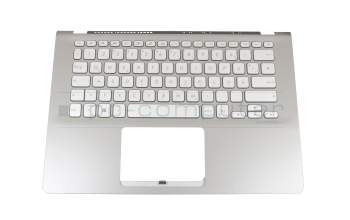 0KNB0-260AGE00 Original Asus Tastatur inkl. Topcase DE (deutsch) silber/silber mit Backlight