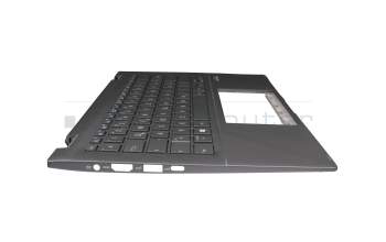 0KNB0-26VG00 Original Asus Tastatur inkl. Topcase DE (deutsch) grau/grau mit Backlight B-Ware