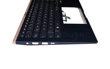0KNB0-2829GE00 Original Asus Tastatur inkl. Topcase DE (deutsch) blau/blau mit Backlight