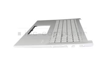 0KNB0-560YGE00ASM21H6 Original Asus Tastatur inkl. Topcase DE (deutsch) silber/silber mit Backlight