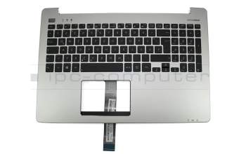 0KNB0-610BGE00 Original Asus Tastatur inkl. Topcase DE (deutsch) schwarz/silber