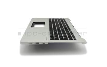 0KNB0-6113US00 Original Asus Tastatur inkl. Topcase US (englisch) schwarz/silber