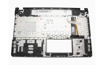 0KNB0-6621UI00 Original Asus Tastatur inkl. Topcase US (englisch) schwarz/silber mit Backlight