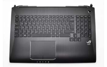 0KNB0-E600UK001 Original Asus Tastatur inkl. Topcase UK (englisch) schwarz/schwarz mit Backlight