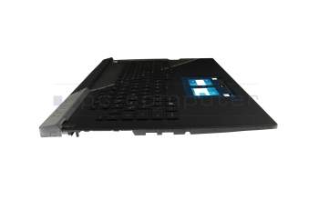 0KNR0-6916GE00 Original Asus Tastatur inkl. Topcase DE (deutsch) schwarz/schwarz/transparent/grau mit Backlight