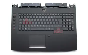 Tastatur inkl. Topcase DE (deutsch) schwarz/schwarz mit Backlight original für Acer Predator 17 (G9-792)