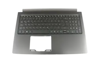 Tastatur inkl. Topcase DE (deutsch) schwarz/schwarz mit Backlight original für Acer Aspire 7 (A715-72G)