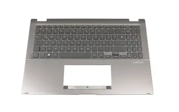 13NBONTOM08011 Original Asus Tastatur inkl. Topcase DE (deutsch) schwarz/grau mit Backlight für Touchpad Modelle