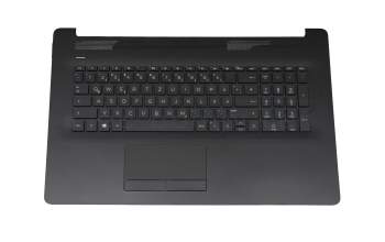 L48409-041 Original HP Tastatur inkl. Topcase DE (deutsch) schwarz/schwarz (DVD) (Optik: Rautemuster)