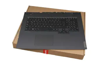 Tastatur inkl. Topcase DE (deutsch) schwarz/schwarz mit Backlight original für Lenovo Legion 5-17ARH05H (82GN)