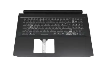 Tastatur inkl. Topcase DE (deutsch) schwarz/schwarz mit Backlight original für Acer Nitro 5 AN517-41