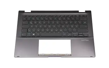 90NB0NY1-R32GE0 Original Asus Tastatur inkl. Topcase DE (deutsch) grau/grau mit Backlight (Gun Metal Grey)