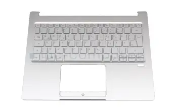 Tastatur inkl. Topcase DE (deutsch) silber/silber mit Backlight original f&uuml;r Acer Swift 3 (SF313-52)