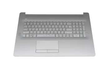 L92790-041 Original HP Tastatur inkl. Topcase DE (deutsch) silber/silber mit Backlight
