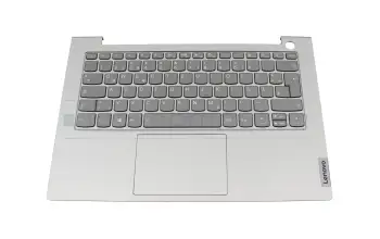 Tastatur inkl. Topcase DE (deutsch) grau/grau mit Backlight original f&uuml;r Lenovo ThinkBook 14 G2 ARE (20VF)