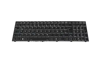 6-79-PC50HR0K-xxx-3 Original Clevo Tastatur DE (deutsch) schwarz mit Backlight
