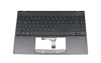 90NB0TJ1-R30GE1 Original Asus Tastatur inkl. Topcase DE (deutsch) grau/grau mit Backlight