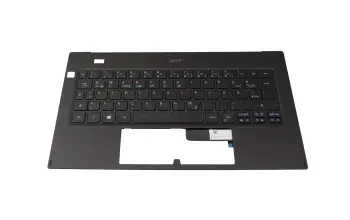 Tastatur inkl. Topcase DE (deutsch) schwarz/blau/schwarz mit Backlight original f&uuml;r Acer Swift 7 (SF714-52T)