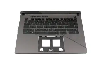 Tastatur inkl. Topcase DE (deutsch) schwarz/schwarz mit Backlight original f&uuml;r Asus ROG Strix G16 G614JIR-N4050W