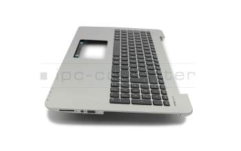 13N-R8A0C01 Original Asus Tastatur inkl. Topcase DE (deutsch) schwarz/silber