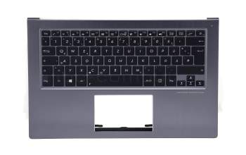 13N0-QFA0431 Original Asus Tastatur inkl. Topcase DE (deutsch) schwarz/silber mit Backlight