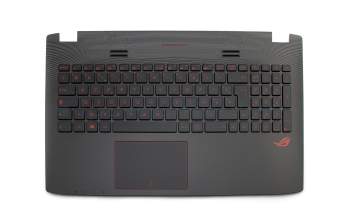 13N0-RZA0E41 Original Asus Tastatur inkl. Topcase FR (französisch) schwarz/schwarz mit Backlight