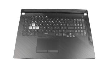 13N1-9BA0901 Original Asus Tastatur inkl. Topcase DE (deutsch) schwarz/schwarz mit Backlight - ohne Keystone-Schacht -