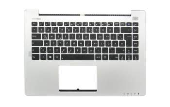 13NB0051M09X11 Original Asus Tastatur inkl. Topcase DE (deutsch) schwarz/silber