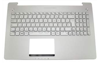 13NB00K1P04311-1 Original Asus Tastatur inkl. Topcase FR (französisch) silber/silber mit Backlight