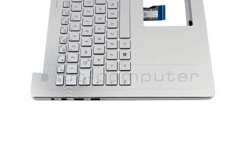13NB07D1AM0421 Original Asus Tastatur inkl. Topcase DE (deutsch) silber/silber mit Backlight