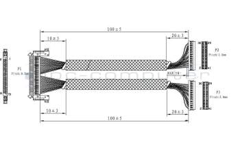 Asus 14004-01330000 LMT VG248QE LVDS Kabel(AUO)
