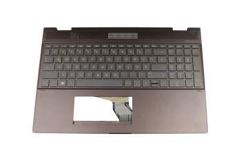 181030-3A-01T Original HP Tastatur inkl. Topcase DE (deutsch) anthrazit/grau mit Backlight