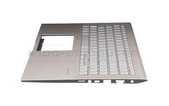 195U-00129-2A-1 Original Asus Tastatur inkl. Topcase DE (deutsch) silber/rosé mit Backlight