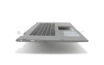 1H0CP Original Dell Tastatur inkl. Topcase DE (deutsch) schwarz/grau mit Backlight für Fingerprint-Sensor