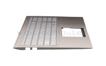 1KAHZZG007L Original Asus Tastatur inkl. Topcase DE (deutsch) silber/rosé mit Backlight