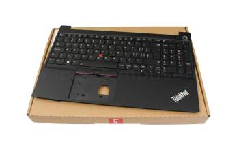 21879880 Original Lenovo Tastatur inkl. Topcase CH (schweiz) schwarz/schwarz mit Backlight und Mouse-Stick