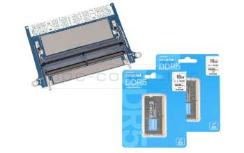 IPC-Computer DGCD04 Arbeitsspeicher 32GB DDR5-RAM CAMM (Dell) CAMM Adapter Kit Crucial 5600Mhz 32GB