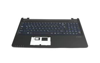 40061921 Original Medion Tastatur inkl. Topcase DE (deutsch) schwarz/schwarz inkl. blauen WASD-Pfeilen