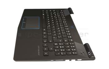 40063626 Original Medion Tastatur inkl. Topcase DE (deutsch) schwarz/schwarz mit Backlight