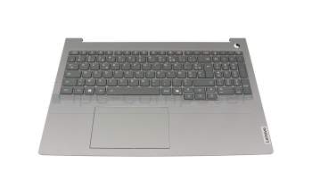 460.0TE0N.0003 Original Lenovo Tastatur inkl. Topcase FR (französisch) grau/grau mit Backlight