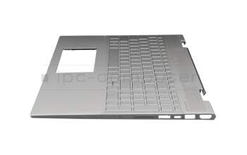 46M.0EDCS.0005 Original HP Tastatur inkl. Topcase DE (deutsch) silber/silber mit Backlight