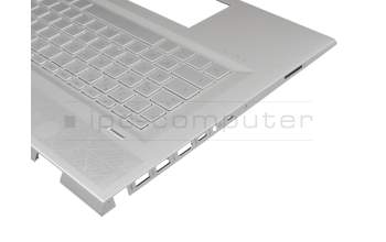 46M0EJCS0003 Original HP Tastatur inkl. Topcase DE (deutsch) silber/silber mit Backlight