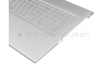 46M0EJCS0003 Original HP Tastatur inkl. Topcase DE (deutsch) silber/silber mit Backlight