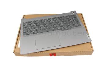 47361770 Original Lenovo Tastatur inkl. Topcase FR (französisch) grau/grau mit Backlight